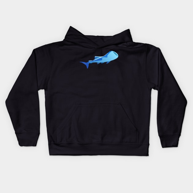 Whale Illustration Kids Hoodie by artbyemuu